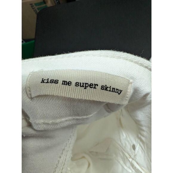 NWT Jessica Simpson "Kiss Me" Skinny Jeans White Women's Size 26 - Picture 4 of 9